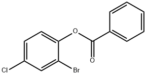 2-bromo-4-chlorophenyl benzoate Struktur