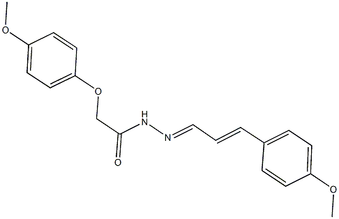 2-(4-methoxyphenoxy)-N'-[3-(4-methoxyphenyl)-2-propenylidene]acetohydrazide Struktur