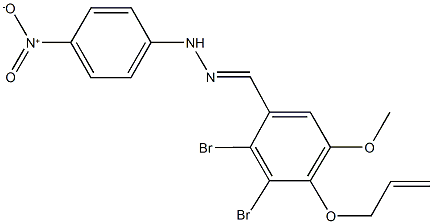 4-(allyloxy)-2,3-dibromo-5-methoxybenzaldehyde {4-nitrophenyl}hydrazone Struktur