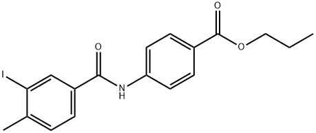 propyl 4-[(3-iodo-4-methylbenzoyl)amino]benzoate Struktur