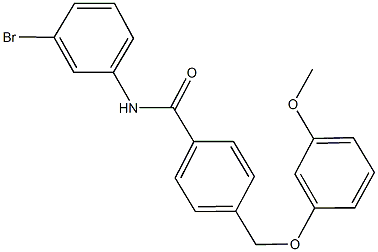 N-(3-bromophenyl)-4-[(3-methoxyphenoxy)methyl]benzamide Struktur