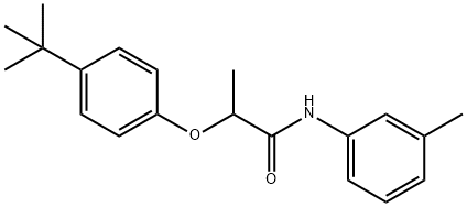 2-(4-tert-butylphenoxy)-N-(3-methylphenyl)propanamide Struktur