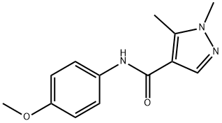 1H-Pyrazole-4-carboxamide,N-(4-methoxyphenyl)-1,5-dimethyl-(9CI) Struktur