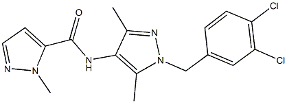 N-[1-(3,4-dichlorobenzyl)-3,5-dimethyl-1H-pyrazol-4-yl]-1-methyl-1H-pyrazole-5-carboxamide Structure