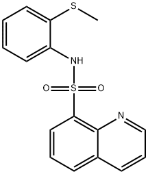 N-[2-(methylsulfanyl)phenyl]-8-quinolinesulfonamide Struktur