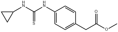 methyl (4-{[(cyclopropylamino)carbothioyl]amino}phenyl)acetate Struktur