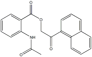 2-(1-naphthyl)-2-oxoethyl 2-(acetylamino)benzoate Struktur