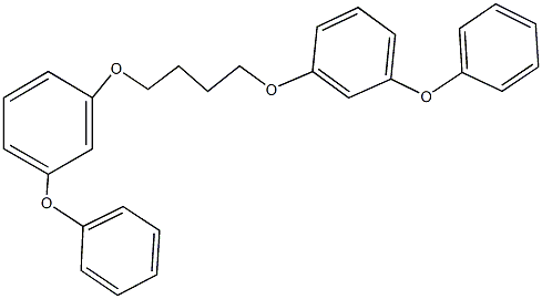 1-phenoxy-3-[4-(3-phenoxyphenoxy)butoxy]benzene Struktur