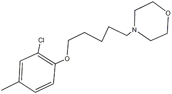 2-chloro-4-methylphenyl 5-(4-morpholinyl)pentyl ether Struktur