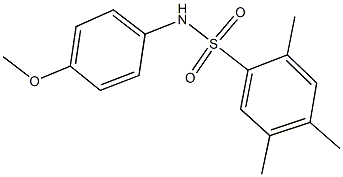 N-(4-methoxyphenyl)-2,4,5-trimethylbenzenesulfonamide Struktur