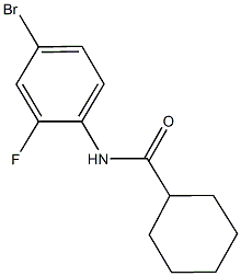 N-(4-bromo-2-fluorophenyl)cyclohexanecarboxamide Struktur