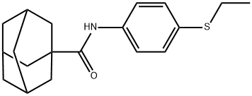 N-[4-(ethylsulfanyl)phenyl]-1-adamantanecarboxamide Struktur