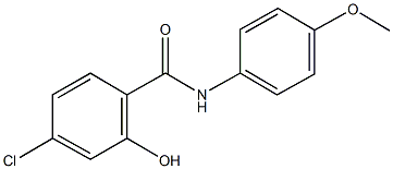 4-chloro-2-hydroxy-N-(4-methoxyphenyl)benzamide Struktur