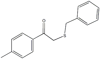 2-(benzylsulfanyl)-1-(4-methylphenyl)ethanone Struktur