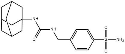 4-({[(1-adamantylamino)carbonyl]amino}methyl)benzenesulfonamide Struktur