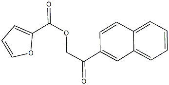 2-(2-naphthyl)-2-oxoethyl 2-furoate Struktur