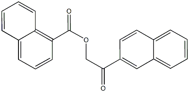 2-(2-naphthyl)-2-oxoethyl 1-naphthoate Struktur