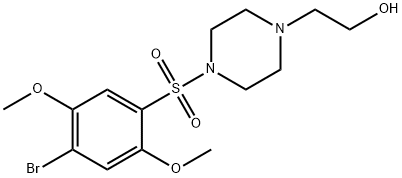 2-{4-[(4-bromo-2,5-dimethoxyphenyl)sulfonyl]-1-piperazinyl}ethanol Struktur