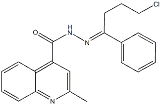 N'-(4-chloro-1-phenylbutylidene)-2-methyl-4-quinolinecarbohydrazide Struktur