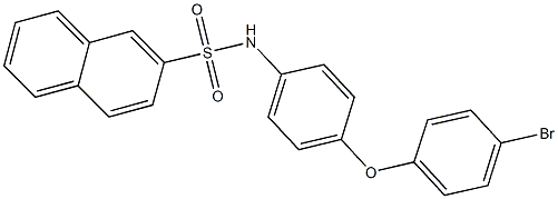 N-[4-(4-bromophenoxy)phenyl]-2-naphthalenesulfonamide Struktur