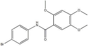 N-(4-bromophenyl)-2,4,5-trimethoxybenzamide Struktur