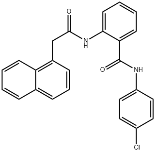 N-(4-chlorophenyl)-2-[(1-naphthylacetyl)amino]benzamide Struktur