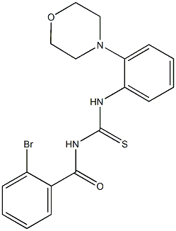 N-(2-bromobenzoyl)-N'-(2-morpholin-4-ylphenyl)thiourea Struktur