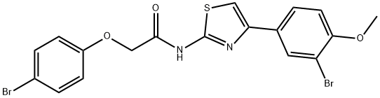 N-[4-(3-bromo-4-methoxyphenyl)-1,3-thiazol-2-yl]-2-(4-bromophenoxy)acetamide Struktur