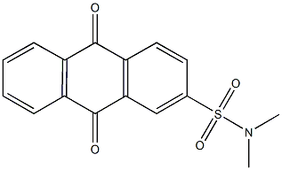 N,N-dimethyl-9,10-dioxo-9,10-dihydro-2-anthracenesulfonamide Struktur