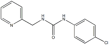 N-(4-chlorophenyl)-N'-(2-pyridinylmethyl)urea Struktur