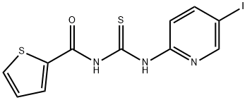 N-(5-iodopyridin-2-yl)-N'-(thien-2-ylcarbonyl)thiourea Struktur