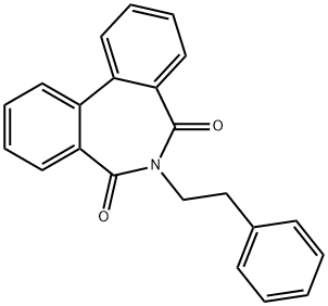 6-(2-phenylethyl)-5H-dibenzo[c,e]azepine-5,7(6H)-dione Struktur