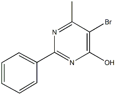 5-bromo-6-methyl-2-phenyl-4-pyrimidinol Struktur