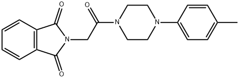 2-{2-[4-(4-methylphenyl)-1-piperazinyl]-2-oxoethyl}-1H-isoindole-1,3(2H)-dione Struktur