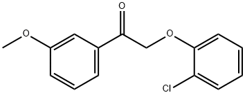 2-(2-chlorophenoxy)-1-(3-methoxyphenyl)ethanone Struktur