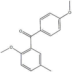 (2-methoxy-5-methylphenyl)(4-methoxyphenyl)methanone Struktur