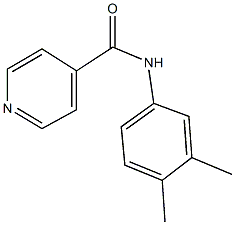 N-(3,4-dimethylphenyl)isonicotinamide Struktur