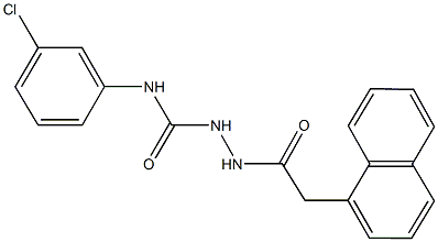 N-(3-chlorophenyl)-2-(1-naphthylacetyl)hydrazinecarboxamide Struktur