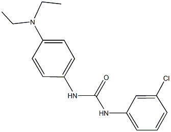 N-(3-chlorophenyl)-N'-[4-(diethylamino)phenyl]urea Struktur