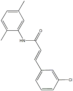 3-(3-chlorophenyl)-N-(2,5-dimethylphenyl)acrylamide Struktur