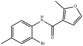 N-(2-bromo-4-methylphenyl)-2-methyl-3-furamide Struktur