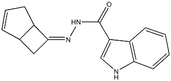 N'-bicyclo[3.2.0]hept-2-en-6-ylidene-1H-indole-3-carbohydrazide Struktur