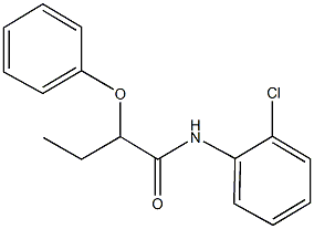 N-(2-chlorophenyl)-2-phenoxybutanamide Struktur