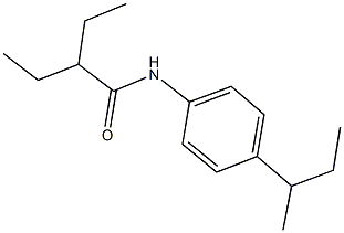 N-(4-sec-butylphenyl)-2-ethylbutanamide Struktur