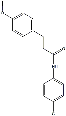 N-(4-chlorophenyl)-3-(4-methoxyphenyl)propanamide Struktur