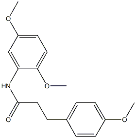 N-(2,5-dimethoxyphenyl)-3-(4-methoxyphenyl)propanamide Struktur