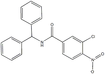 N-benzhydryl-3-chloro-4-nitrobenzamide Struktur