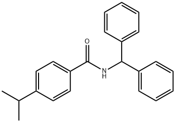 N-benzhydryl-4-isopropylbenzamide Struktur