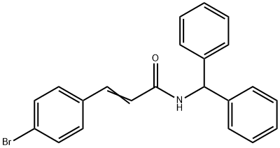 N-benzhydryl-3-(4-bromophenyl)acrylamide Struktur