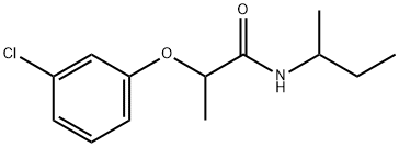 N-(sec-butyl)-2-(3-chlorophenoxy)propanamide Struktur